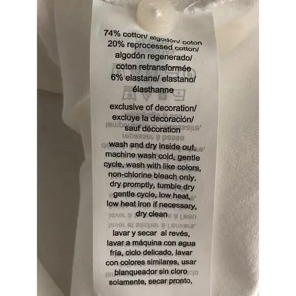 Nautica Jeans Polo Top Women's Large Short Sleeve Collar  White NEW - Picture 6 of 6